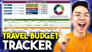 Thumbnail: How to Make a TRAVEL BUDGET TRACKER in Google Sheets ✈️(FREE TEMPLATE)