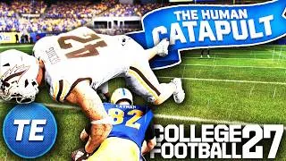 Thumbnail: They Call Him The Human Catapult! College Football 27 Road To Glory Tight End