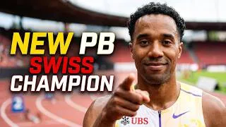 Thumbnail: 🔥 Men's 100m 10.16 sec 🔥 Swiss Nationals Reais William #nike #trackandfield #gta