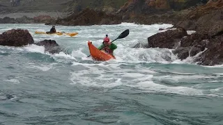 Thumbnail: Sea kayaking Jersey rock gardens. Sea kayak leader course