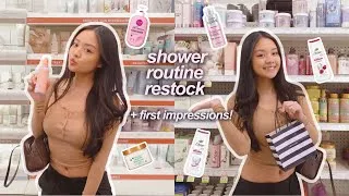 Thumbnail: restocking my shower routine! | haircare, body care + my honest first impressions