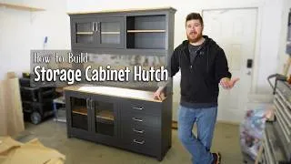 Thumbnail: Need storage? Build this classic Storage Cabinet Hutch // plans available!