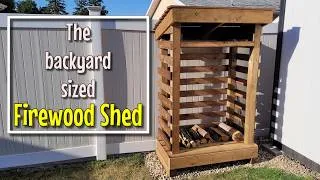 Thumbnail: DIY Small Firewood shed // Store your firewood 🔥 - plans available!