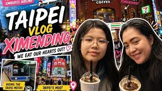 Thumbnail: First Day in Taipei! Ximending Street Food | Emirates Flight | Taipei MRT | Travel Vlog 2026