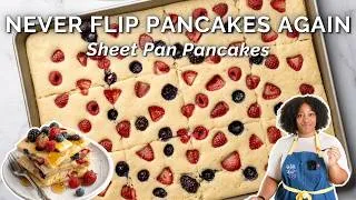 Thumbnail: How to Make Pancakes Without Flipping | Sheet Pan Pancakes