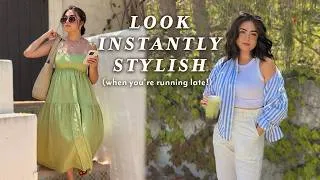 Thumbnail: 10 Easy Ways to LOOK STYLISH when you're RUNNING LATE  ⏰🏃🏻‍♀️