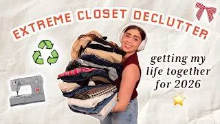 Thumbnail: *massive* 2026 closet DECLUTTER 🌟 | reviewing EVERYTHING in my closet 😅