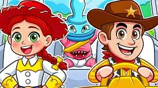 Thumbnail: Woody & Jessie FAMILY Goes on ROADTRIP in Roblox..😥 TOY STORY 5