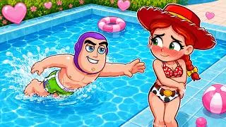 Thumbnail: BUZZ KISSES JESSIE AT A POOL PARTY IN ROBLOX...💑😘TOY STORY 5