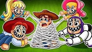 Thumbnail: Woody Gets CAPTURED by GIANT SPIDERS in Roblox 🕷️😱TOY STORY 5