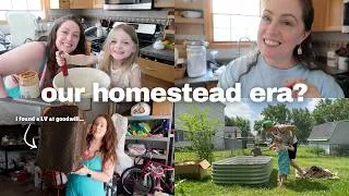 Thumbnail: Starting Our Homestead Journey | Bakery Stand, Gardening, Thrifting & First (and Last) Garage Sale