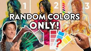 Thumbnail: 3 RANDOM COLOR PALETTE Paintings... Challenge Accepted!
