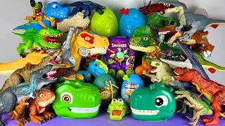 Thumbnail: Jurassic World Unboxing Review Asmr Colorful Dinosaur T-rex D-rex Dilophosaurus Mosa Smashers Eggs