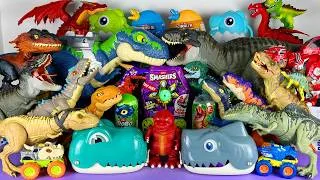 Thumbnail: Jurassic World Unboxing Review Asmr Colorful Dinosaur T-rex Indominus Rex Dragon Giga Smashers Eggs