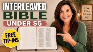 Thumbnail: DIY Interleaved Bible for Under $5 | Adding Pages to Your Bible (Plus Free Tip-Ins!)