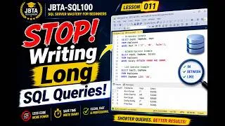 Thumbnail: STOP ! Writing Long SQL Queries? | SQL Server Tutorial for Beginners | Lesson11 | SQL Server Mastery