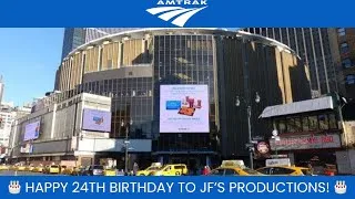 Thumbnail: Happy Birthday to JF’s Productions Announcements at New York Penn Station Station