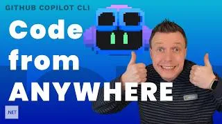 Thumbnail: GitHub Copilot CLI Remote Sessions - Code From Your Couch, The Beach or anywhere!