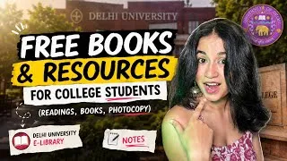Thumbnail: 🔥How to get FREE Books and resources for College students🚨(DU e-library, Readings etc)