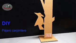 Thumbnail: Cómo hacer un pájaro carpintero de cartón en casa