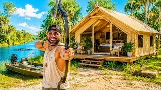 Thumbnail: 24hrs in Amazon's LARGEST Inflatable Tent!! (swamp challenge)