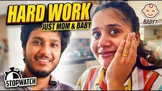 Thumbnail: A Day Alone with Our Newborn ❤️👶 | Dad Was Away | Travel Records