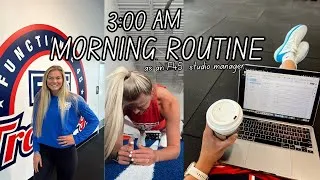 Thumbnail: 3AM MORNING ROUTINE | productive morning routine, F45 studio manager, F45 coach, healthy habits