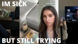 Thumbnail: I’m Sick.. But Still Trying to Show Up for Myself 🧃🧘🏻‍♀️🤍