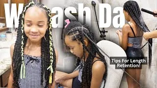 Thumbnail: Was￼h Day Routine For Length Retention + Long Curly Hair Inspo!