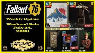 Thumbnail: Atomic Shop Weekend Sale For July 24, 2026 - Fallout 76 New Additions To The Atomic Shop
