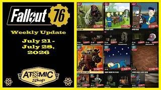 Thumbnail: New Atomic Shop Weekly Update From July 21 To July 28, 2026 - Fallout 76 Atomic Shop Weekly Update