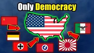 Thumbnail: What if the USA was only democracy in Hoi4?