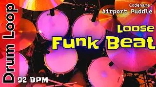 Thumbnail: 20 Minute Loose Funk Drum Loop for Jamming | Airport Puddle at 92 BPM