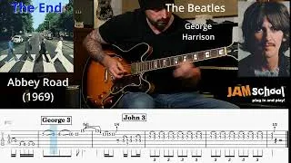 Thumbnail: The Beatles The End Guitar Solo with TAB (Paul McCartney, John Lennon, George Harrison)