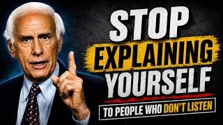 Thumbnail: Stop Explaining Yourself to People Who Don't Listen | Jim Rohn Motivation