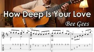 Thumbnail: How Deep Is Your Love / Bee Gees - Fingerstyle Guitar | TAB