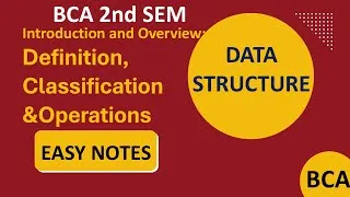 Thumbnail: BCA Data Structure :  Definition, Classification & Operations | MDU BCA