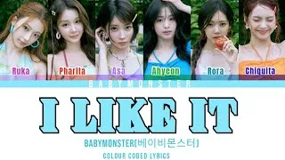 Thumbnail: BABYMONSTER (베이비몬스터) 'I LIKE IT' (COLOUR CODE LYRICS)