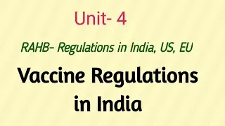 Thumbnail: Vaccine regulations in India|RAHB #vaccine #regulations #india #cdsco #drug #cosmetics #rahb