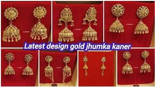 Thumbnail: নতুন ডিজাইন ঝুমকো কানের দুল  | Latest design gold jhumka kaner dull | hoop earrings, stud earrings 