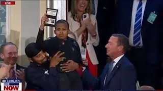 Thumbnail: President Trump 🇺🇸 makes 13 Year Old Cancer Survivor DJ DANIEL a member of The US Secret Service !!!