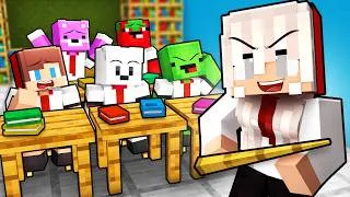 Thumbnail: JJ Girl Teacher Come To School - Maizen Minecraft Animation