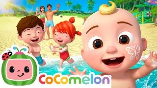 Thumbnail: Sunscreen Fun at the Beach ☀️ Summer Activities with JJ! | CoComelon Nursery Rhymes & Kids Songs