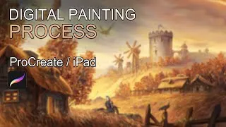 Thumbnail: Azeroth Journey - Westfall - Procreate Digital Painting