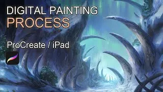 Thumbnail: Azeroth Journey - Dragonblight - iPad Procreate Painting