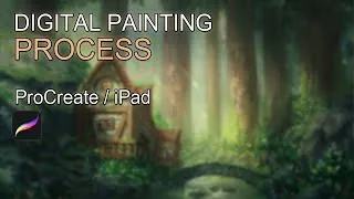 Thumbnail: ProCreate Digital Painting - Cozy Little Place IV - Time Lapse