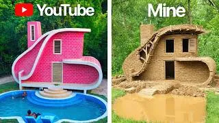 Thumbnail: I Actually Built a Clickbait Survival Shelter (and slept in it)