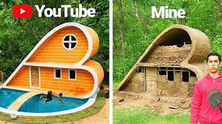 Thumbnail: I Built a Clickbait Survival Shelter