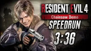 Thumbnail: RESIDENT EVIL 4 REMAKE || Chainsaw Demo | SPEEDRUN (3:36)