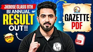 Thumbnail: JKBOSE Class 11th Bi Annual Result Declared 😱 | Gazette Pdf 📄 | JKBOSE Wallah